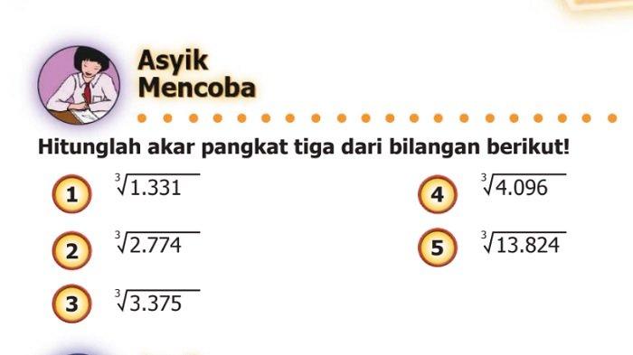 Ternyata 5 Contoh Soal Akar Pangkat 3 Kelas 5 SD yang Wajib Diketahui