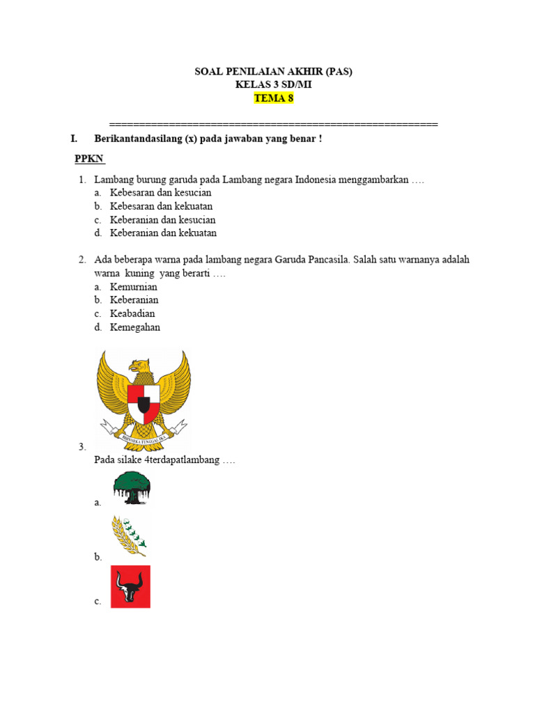 3 Rahasia Soal PAS Kelas 3 Tema 7 dari RPP 1 Lembar yang Wajib Guru Tahu