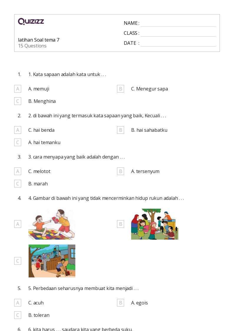50 lembar kerja Soal Kata Pecahan untuk Kelas 2 di Quizizz Gratis 50 lembar kerja Soal Kata Pecahan untuk Kelas 2 di Quizizz Gratis