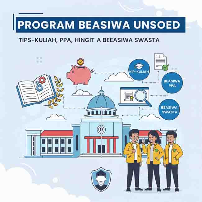 Program Beasiswa Unsoed KIP-Kuliah PPA hingga Beasiswa Swasta