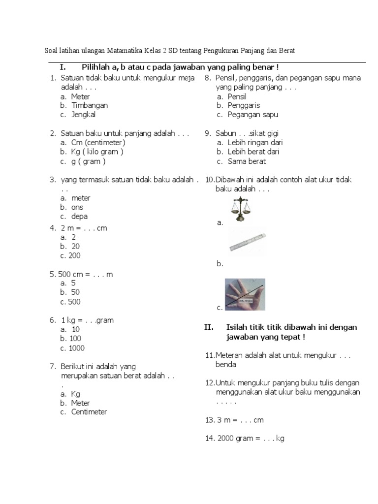 5 Cara Mudah Kuasai latiihan soal bilingual mathematics kelas 2 sd bab 4 panjang Sekarang!