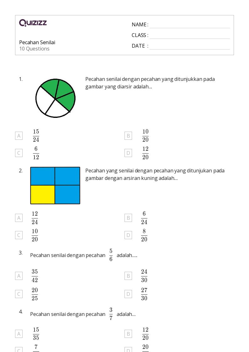 Terbukti 5 Langkah Kuasai lembar validasi soal pretest pecahan senilai kelas 4 Sekarang