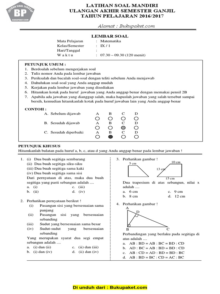 Terbukti! 7 Contoh Soal dan Jawaban Matematika Kelas 11 Semester 1 Wajib Kuasai Ujian