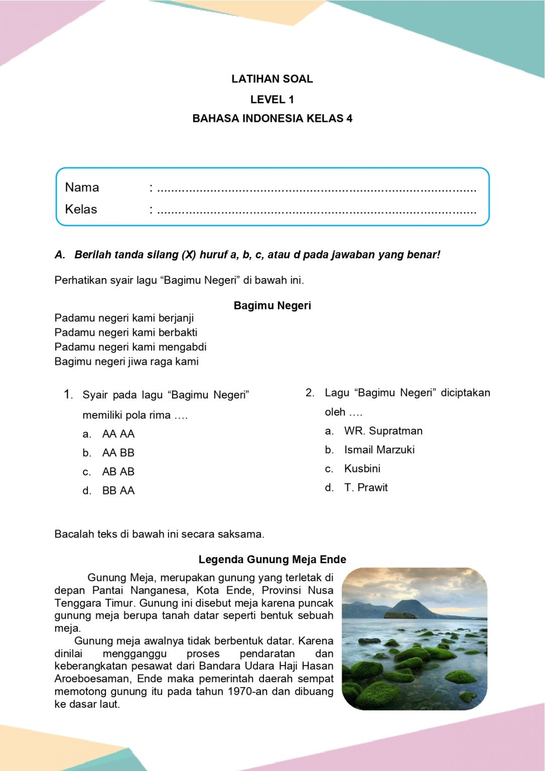 Ternyata Ini Trik Jitu Menghadapi Latrihan Soal Ulangan Bahasa Indonesia Kelas 4 SD yang Jarang Diketahui
