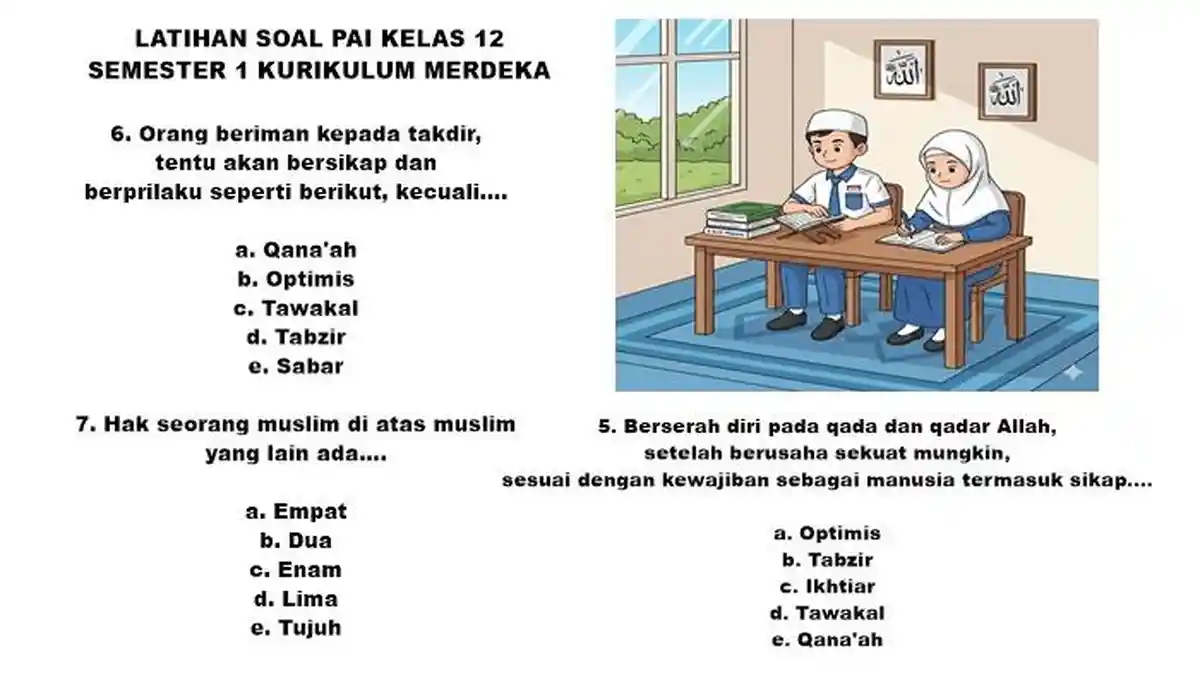 contoh soal dan pembahasan pai kelas 12 semester 1