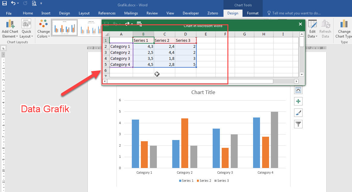 5 Langkah Cara Mengubah Tabel Menjadi Grafik di Microsoft Word dan Memunculkan Ruler