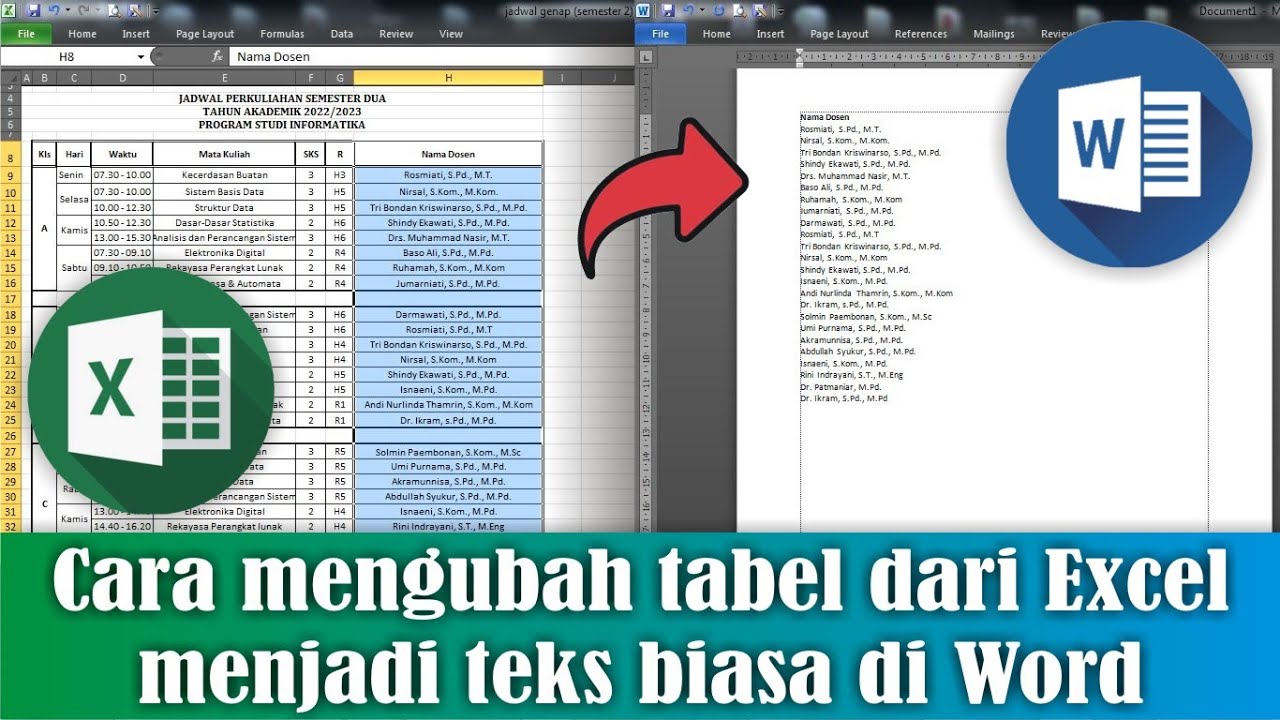 7 Rahasia cara mengubah tabel di excel ke word dengan shortcut yang mempercepat kerja
