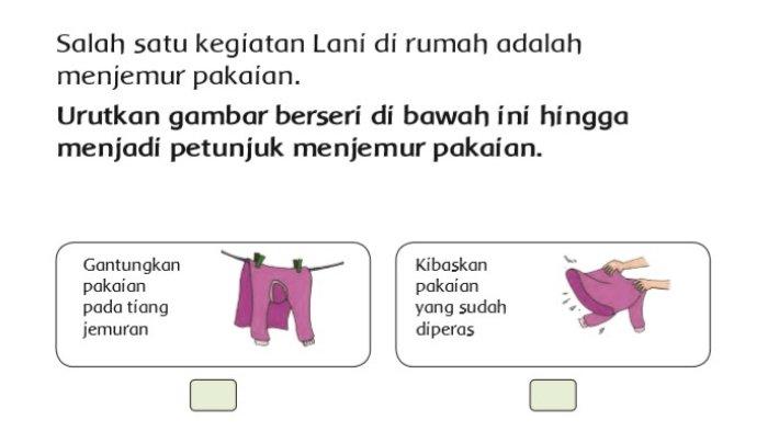 Urutkan Gambar Berseri Berikut Menjadi Petunjuk Menjemur Pakaian, Buku ...