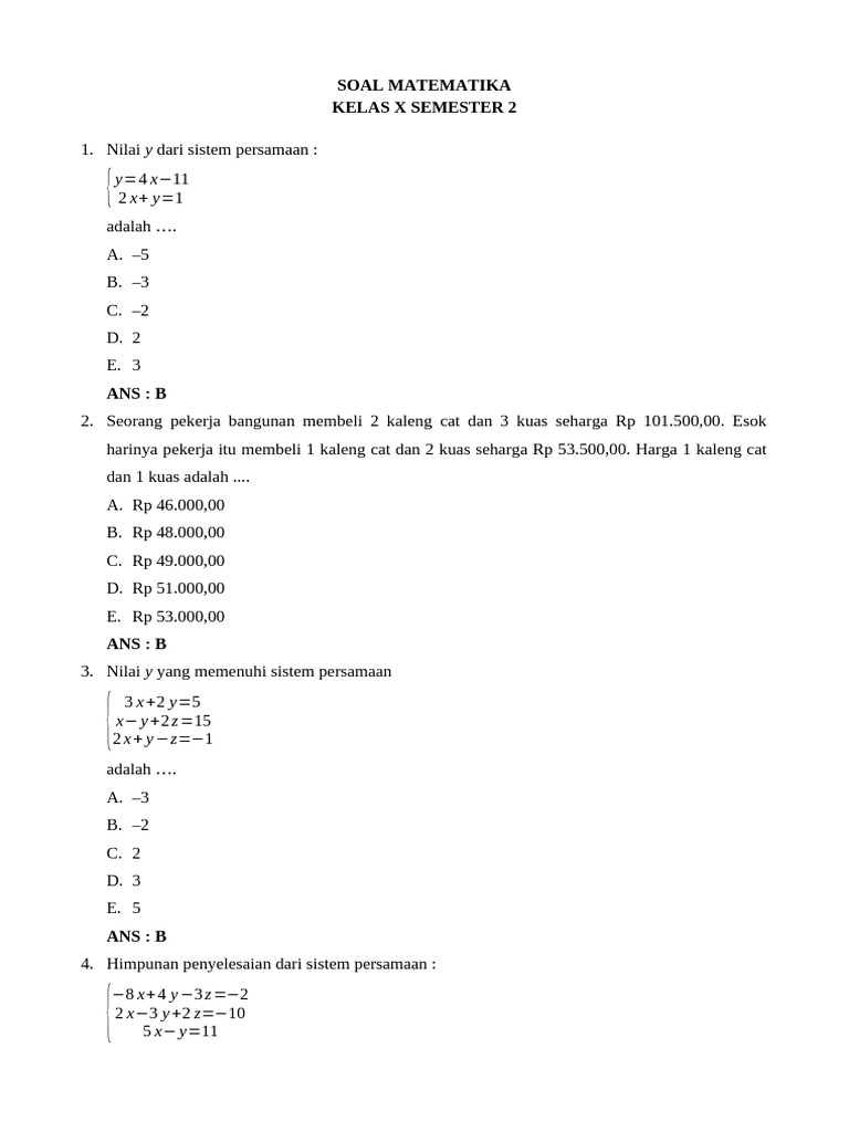 Ternyata Ini Rahasia Menjawab soal aktivitas mandiri10 matematika kelas x1 sem 2 dengan Mudah