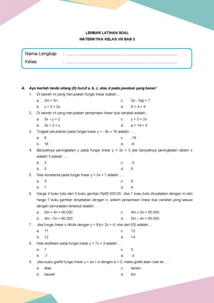 Wajib Tahu! Bocoran Latihan Soal Matematika Kelas 8 Bab 1 Agar Nilai Ujian Langsung Melejit